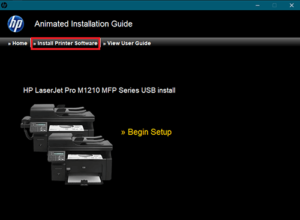 how to install hp laserjet m1212nf mfp to wifi